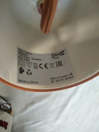 Lámpara de techo colgante dorada