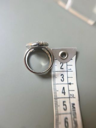 Ferma foulard gioiello argento con strass