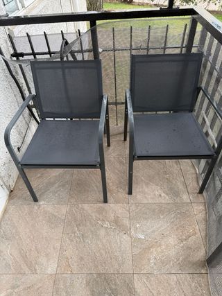 Conjunto Terraza: 2 Sillas, Mesa y Sofá