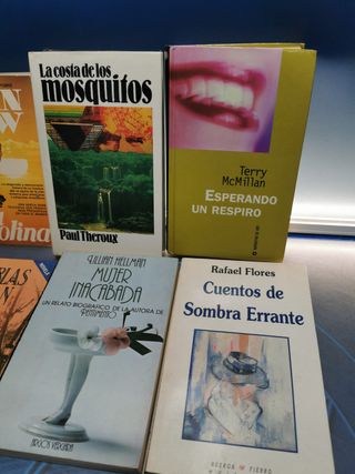 7 NOVELAS, LIBROS, la costa de los mosquitos, Esperando un respiro, La cima de la colina y mas