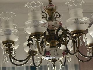 Lámpara de cerámica y cristal