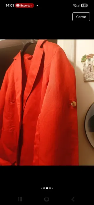 Blazer rojo Marina Rinaldi