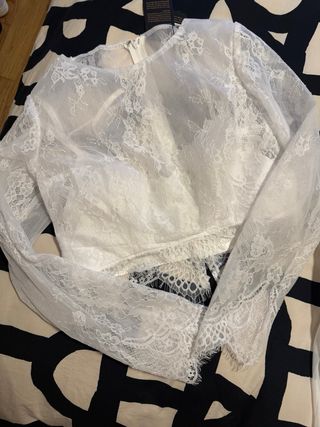 Vestido Novia Bohemio Blanco Encaje