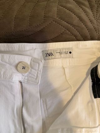 Vaqueros Zara Wide Leg Blancos