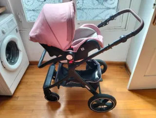 Carro de bebé rosa hasta 15 kg