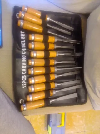 Set 12 Gubias Talla Madera