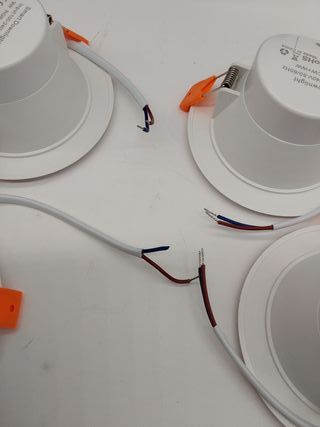 4 x Foco empotrable LED Bluetooth, regulable 10W RGBW Foco empotrable LED Techo APP con mando a distancia Blanco cálido Blanco f