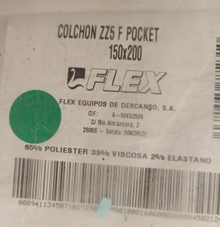 Colchón zZ5 Firm Pocket Flex 150x200 Nuevo