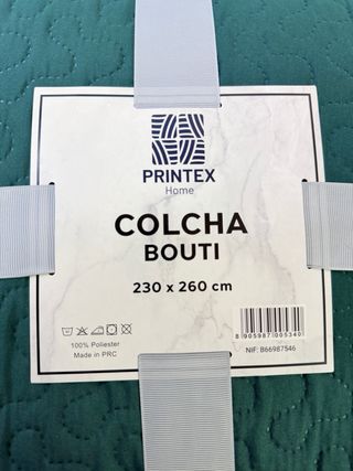 Colcha Bouti Verde 230x260 cm