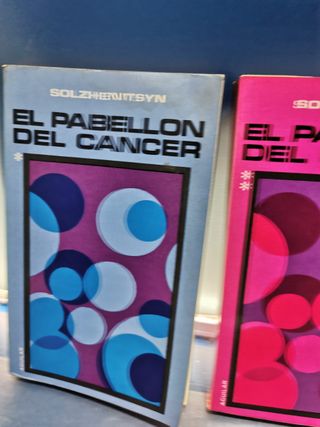 libros, EL PABELLÓN DE CÁNCER. ALEXANDR SOLZHENITSYN. 2 TOMOS. AGUILAR