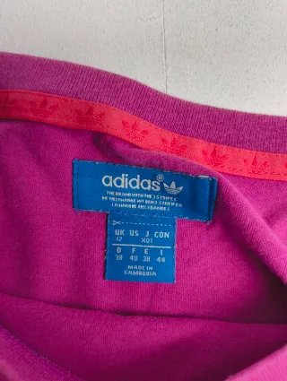 T-shirt Adidas Logo Viola Taglia L Da Donna