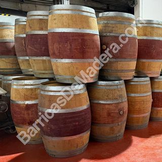 Barrica Decorativa Madera y Metal