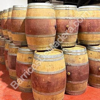 Barrica Decorativa Madera y Metal