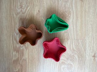 Moldes silicona estrella y árbol individuales