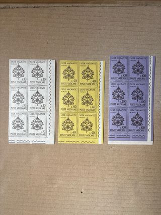 Francobolli Vaticano Sede Vacante