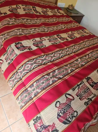 Manta Decorativa Mexicana Tejida