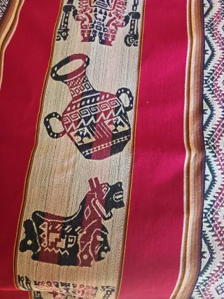 Manta Decorativa Mexicana Tejida