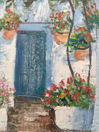 Cuadro Ubrique Pintado a Mano