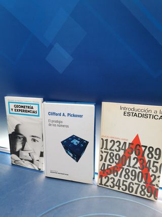 3 libros ESTADÍSTICAS, GEOMETRÍAS, EL PRODIGIO DE LOS NÚMEROS