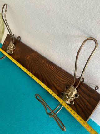 Appendiabiti vintage legno e metallo