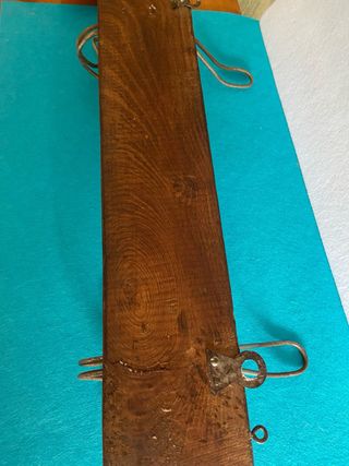 Appendiabiti vintage legno e metallo