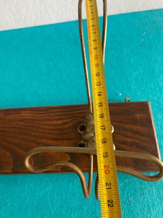 Appendiabiti vintage legno e metallo