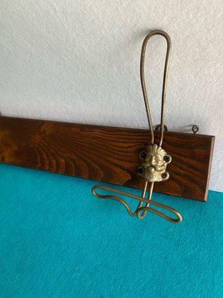 Appendiabiti vintage legno e metallo