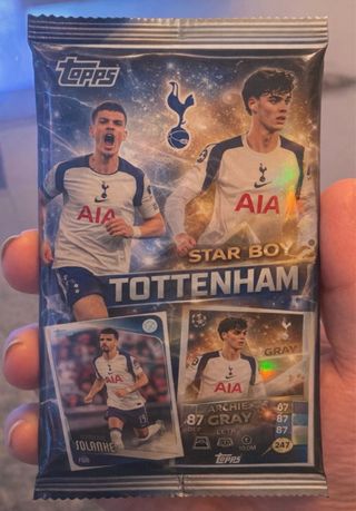 Lotto carte Topps Tottenham Star Boy