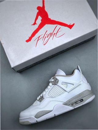 Jordan 4 Retro White Oreo Talla 45