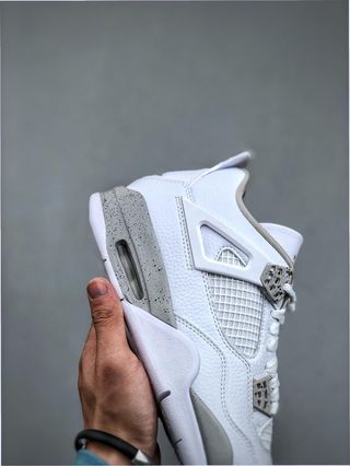 Jordan 4 Retro White Oreo Talla 45
