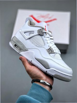 Jordan 4 Retro White Oreo Talla 45