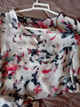 Camisa Atmosphere Mariposas Talla 34/36