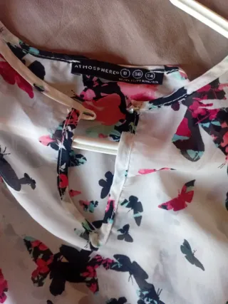 Camisa Atmosphere Mariposas Talla 34/36