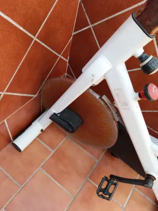 Bicicleta Estática Blanca