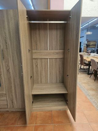 Armario 2 puertas blanco madera