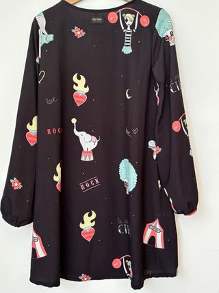 Vestido negro circo retro talla M