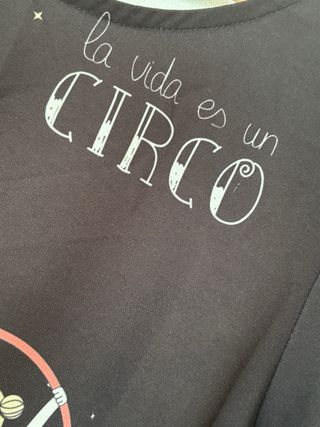 Vestido negro circo retro talla M