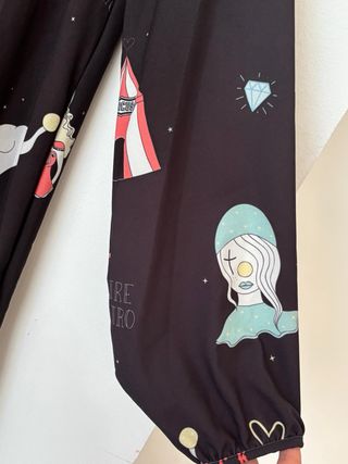 Vestido negro circo retro talla M