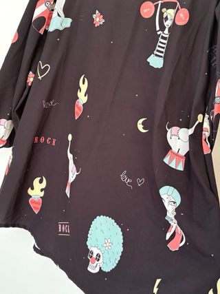 Vestido negro circo retro talla M