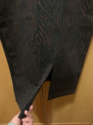 Falda tubo estampado cebra