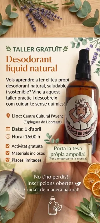 Taller gratis desodorante natural