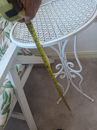 Mesa de terraza hierro forjado