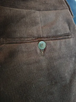 Pantaloni uomo in velluto verde