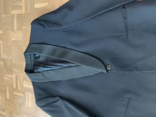 Traje de vestir hombre T-50 negro lana