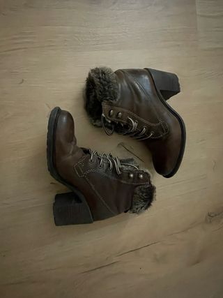 Botines Buffalo Cuero Talla 37