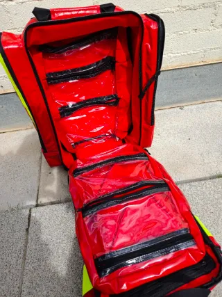 Mochila Botiquín Roja y Amarilla