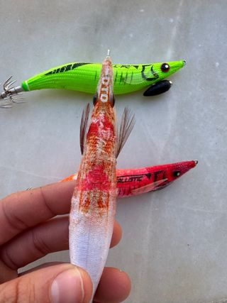 Pack 3 señuelos pesca calamar