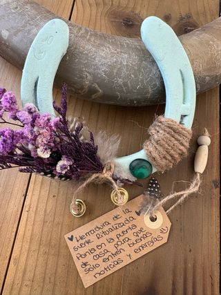 Herradura de la suerte decorada