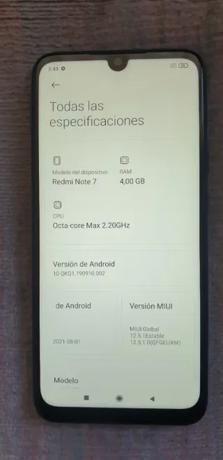 XIAOMI REDMI NOTE 7-64GB+4GB LIBRE