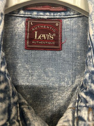 Camicia Denim Levi's Uomo Blu e Bianca